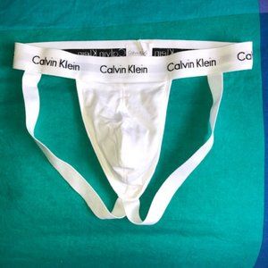 Calvin Klein cotton jockstrap, white - Medium